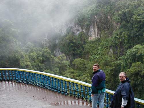 at Texolo waterfalls